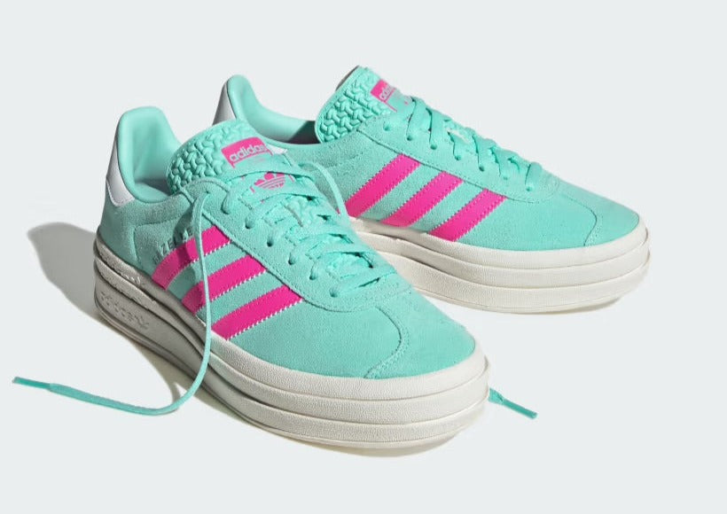 adidas Gazelle Bold Flash Aqua Lucid Pink