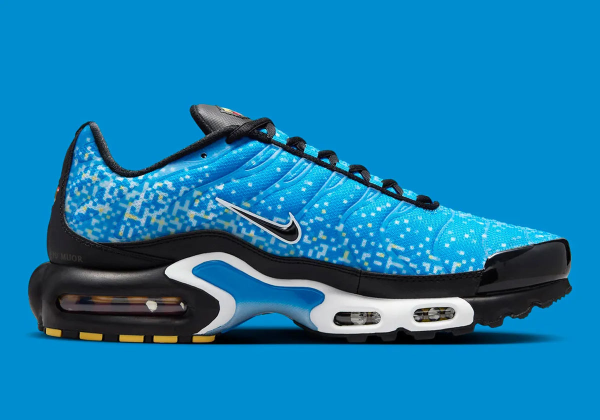 TN NAPOLI, PAIRE DE CHAUSSURE TYPE RUNNNING BLEU ET BLANCHE, VUE DE PROFIL INTERIEUR