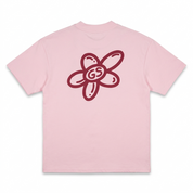 T-shirt Global Sneakers Brodé Rose Clair