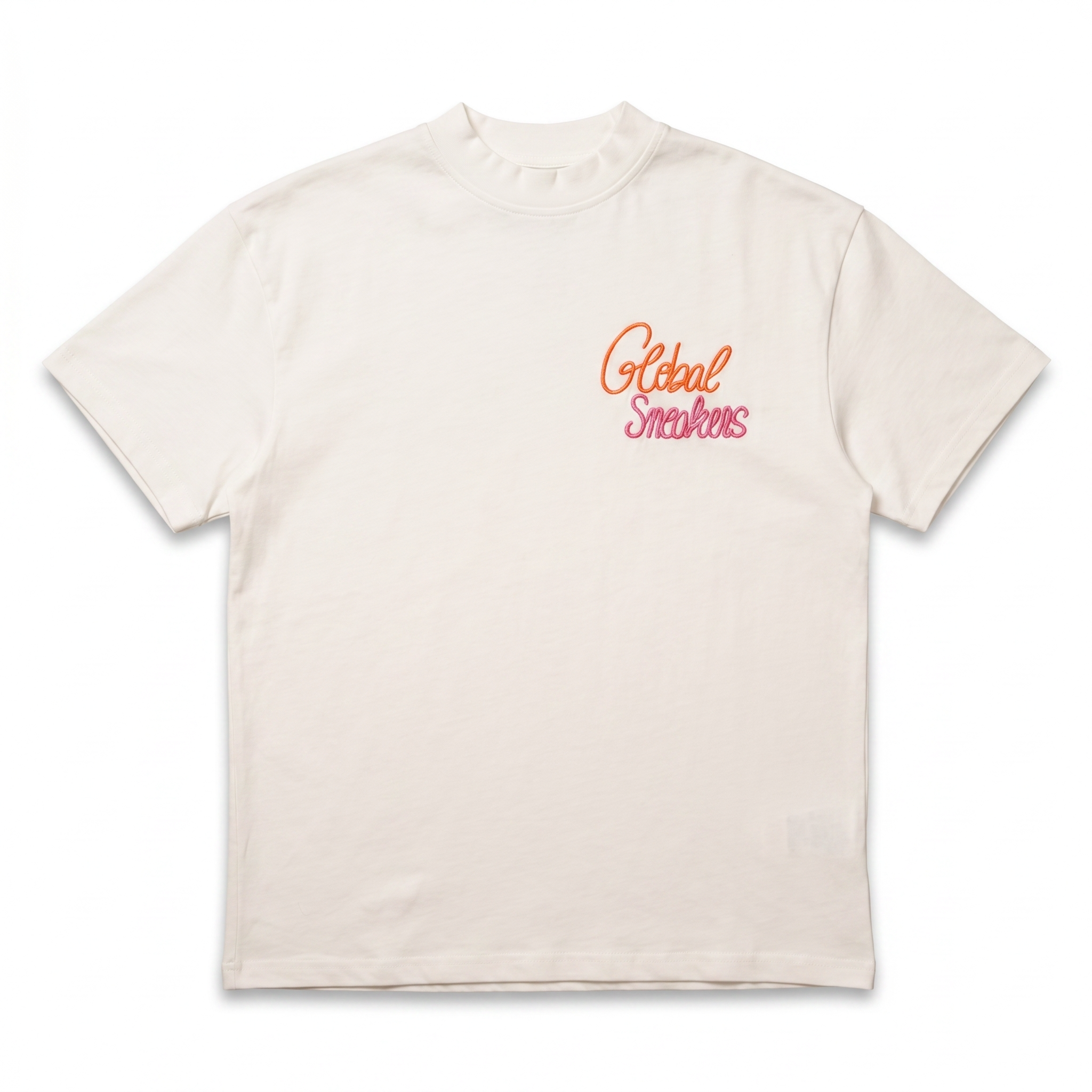 T-shirt Global Sneakers Brodé Blanc
