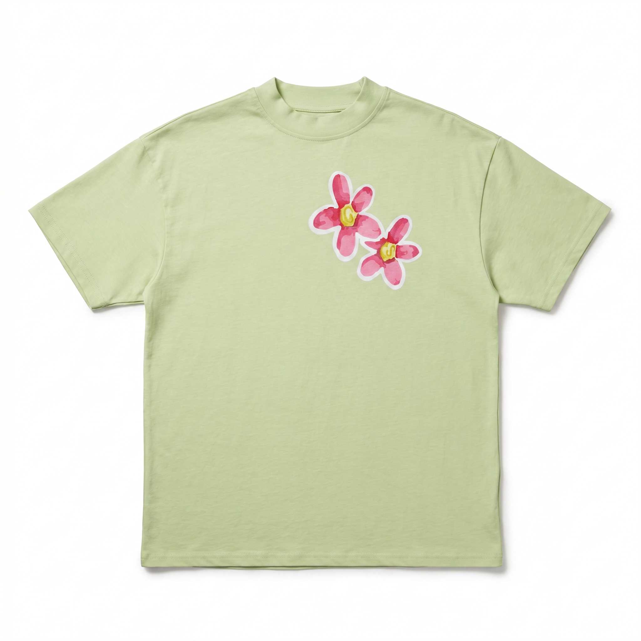T-shirt Global Sneakers Bouquet de Fleurs Vert