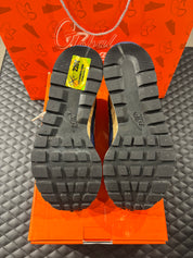 Nike Vaporwaffle Sacai Sesame Blue Void d’occasion en état 8/10, mélange de mesh, suede et cuir, coloris sésame et bleu profond, sneaker avec boîte.