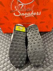 Nike LD Waffle SF Sacai Fragment grise d’occasion en état 8,5/10, mesh, suede et cuir superposé, sneaker sans boîte.