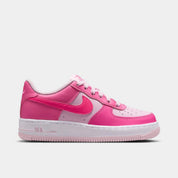 Sneakers Nike Air Force 1 Low GS roses Pinksicle et Pink Foam en cuir premium avec amorti Air iconique