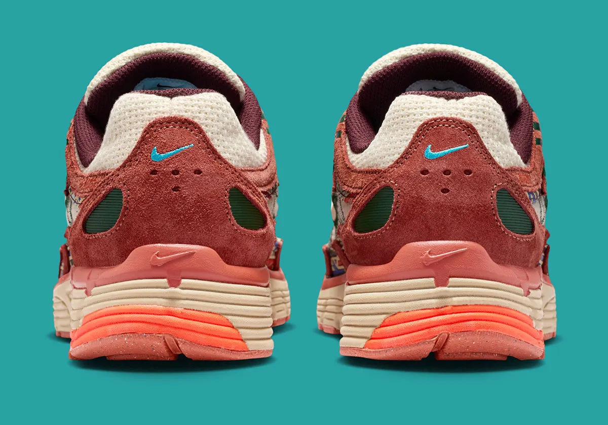 Sneaker Nike P-6000 N7 en mesh technique avec détails inspirés des cultures autochtones, amorti confortable et silhouette rétro-running des années 2000 vue de profil