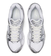Chaussure de running JJJJound x ASICS GEL-Kayano 14 Silver White , semelle confortable , vue de haut