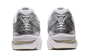 Chaussure de running JJJJound x ASICS GEL-Kayano 14 Silver White , semelle confortable , vue de derrière