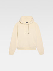 Jacquemus Le Sweatshirt Brodé Embroidered Logo Regular Fit Hoodie Dark Beige, hoodie Jacquemus beige foncé à coupe Regular Fit avec logo brodé et capuche.