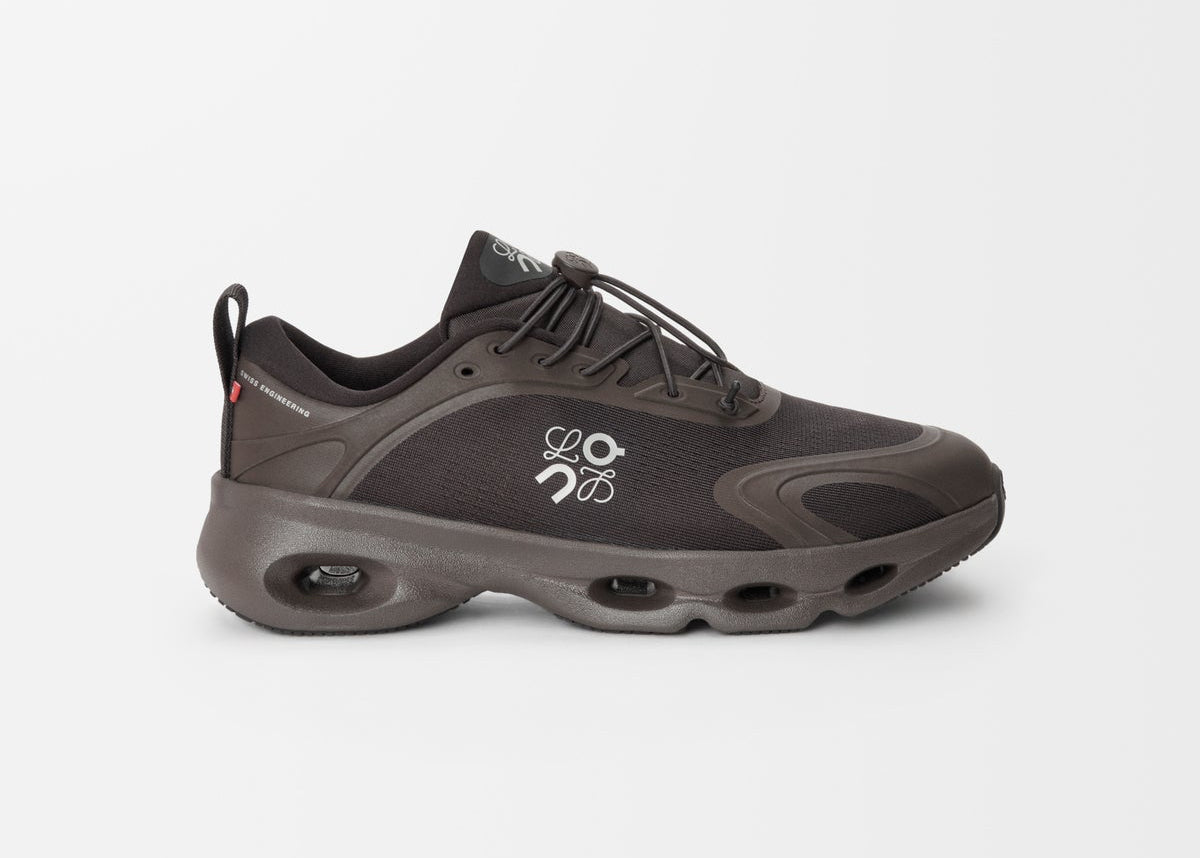 Sneakers On Running Cloudsolo LOEWE femme en Dark Brown et Black avec mesh respirant et amorti CloudTec® premium.