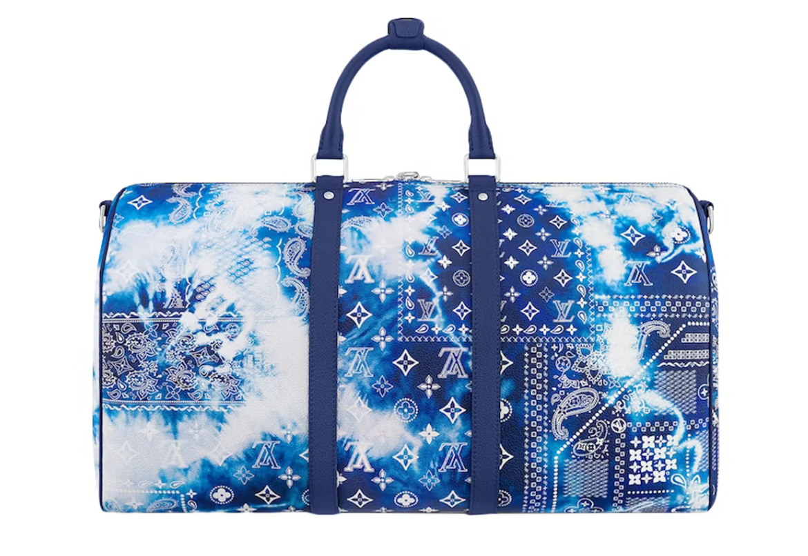 Louis Vuitton Bandana Keepall 50B Monogram Bleu délavé