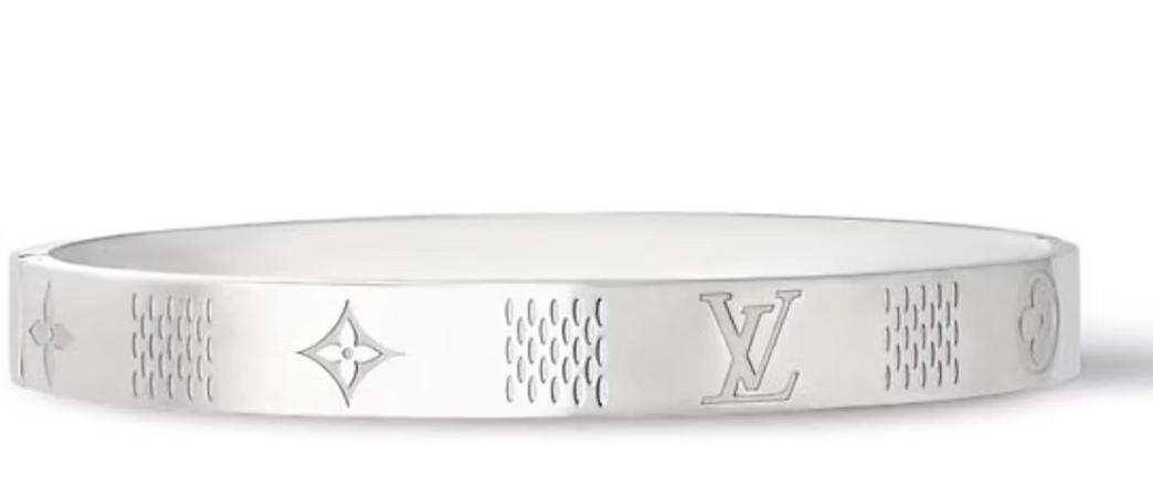 Louis Vuitton Damier Staples Bangle
Silver logo gravé icône argent 