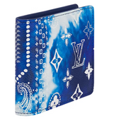 Louis Vuitton Slender Wallet Bandana (8 Card Slot) Monogram Bleached Blue profil bandana icône