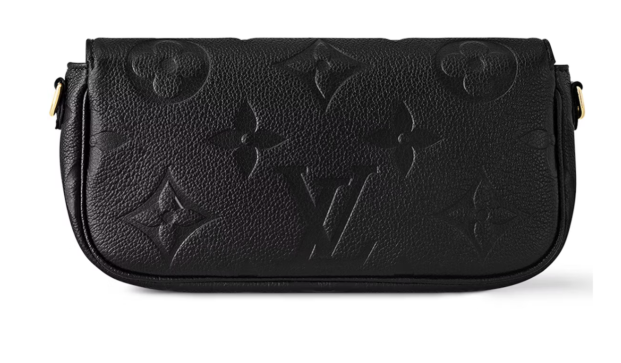 Louis Vuitton Wallet On Chain Ivy Black logo icône cuir sac à main