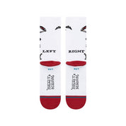 Les STANCE SKELETON CREW associent un motif squelette noir et blanc à une construction Crew en coton peigné avec renforts au talon et à la pointe pour un confort durable.