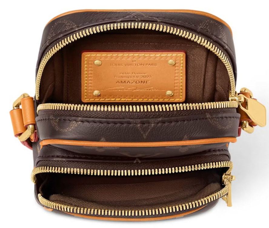 Louis Vuitton Amazone Monogram zip or cuir 