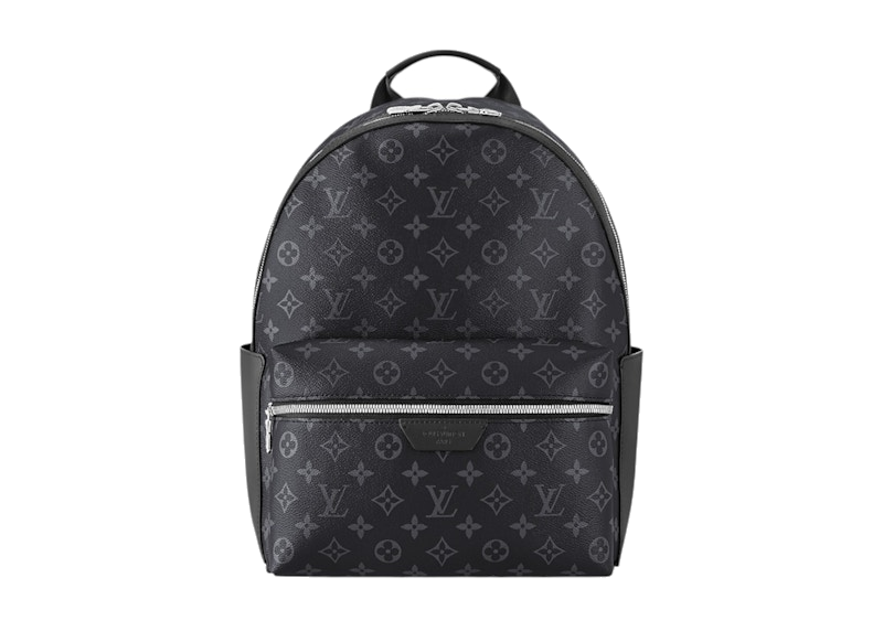 Louis Vuitton Backpack Discovery Monogram PM Black/Grey en toile Monogram Eclipse noire et grise avec finitions cuir et détails palladium.