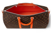 Louis Vuitton Bandoulière Keepall 50 Colormania Orange intérieur zip argent