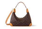 Louis Vuitton Boulogne Hobo , cuir marron , vue de face  