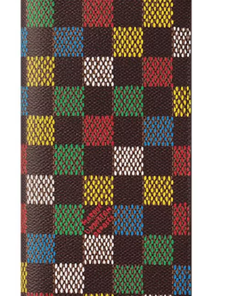 Louis Vuitton Brazza Wallet LV Vers Damier Ebene Multicolor damier coloré cuir