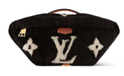 Louis Vuitton Bumbag Bicolor Chocolate/Cream sac à main sacoche logo fourure cuir noir blanc