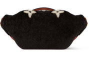 Louis Vuitton Bumbag Bicolor Chocolate/Cream sac à main sacoche logo fourure cuir noir blanc