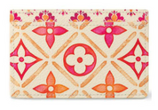 Louis Vuitton Card Holder Crème orange fleurs logo lv rouge rose