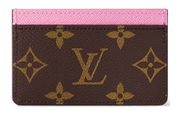 Louis Vuitton Card Holder Fleur Rouge beige bleu rose marron logo 