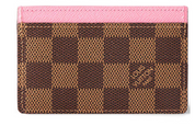 Louis Vuitton Card Holder Patinoire fleurs neige glace montagne rose vert bleu 