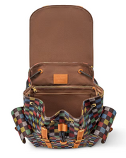 Louis Vuitton Christopher MM LV Vers Damier Ebene Multicolor curt orange zip 