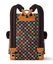 Louis Vuitton Christopher MM LV Vers Damier Ebene Multicolor arrière bretelle coloré