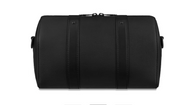 Louis Vuitton City Keepall Black en cuir de veau Monogram embossé noir avec poignées en cuir roulé, bandoulière amovible, fermeture zippée double sens et finitions métalliques noires.