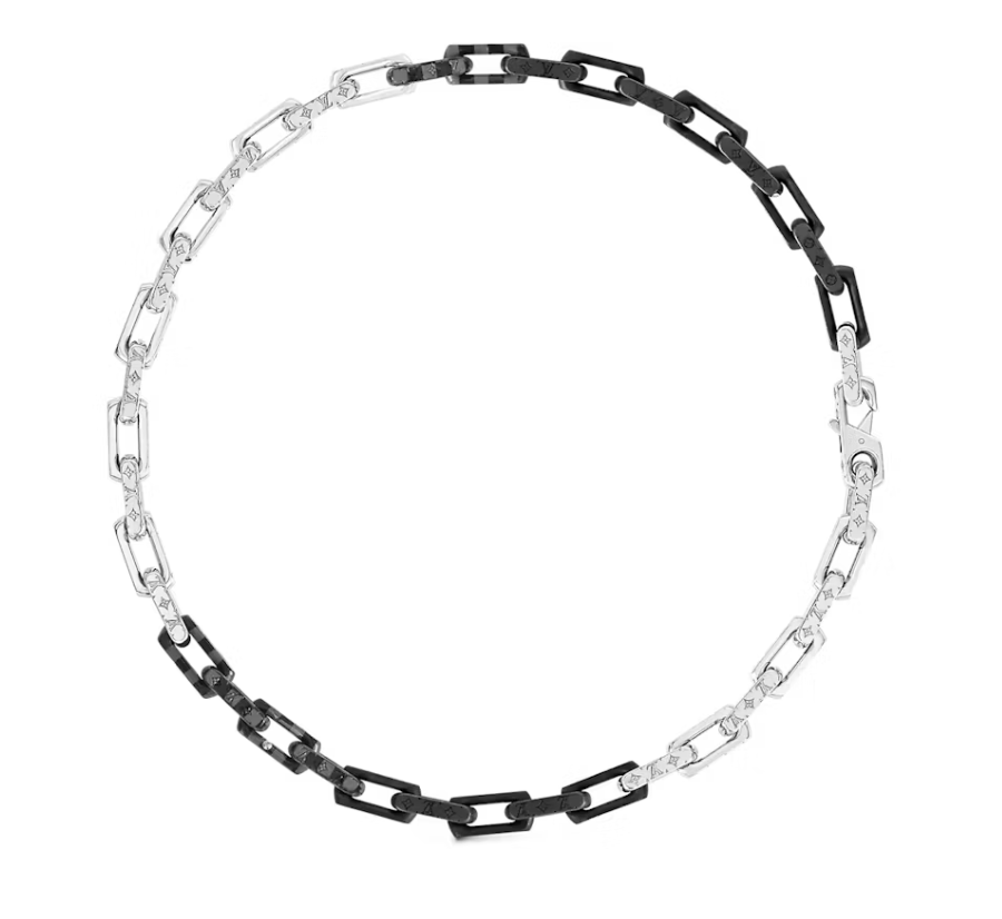 Noir dégradé logo gravure bijoux lv