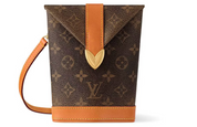 Louis Vuitton Envelope Pouch Monogram Dust logo icône or cuir