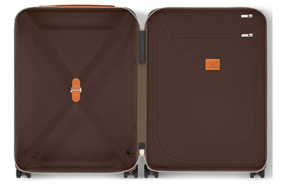 Louis Vuitton Horizon 55 Monogram Dust valise intérieur cuir orange