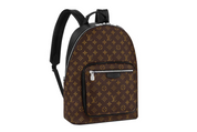 Louis Vuitton Josh Backpack marron foncé, monogramme marron claire, vue de face 