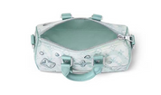 Louis Vuitton Keepall Bandoulière 25 Crystal Blue en cuir de veau grainé embossé Monogram bleu Crystal Blue avec poignées roulées, bandoulière amovible, fermeture zippée et finitions métalliques.