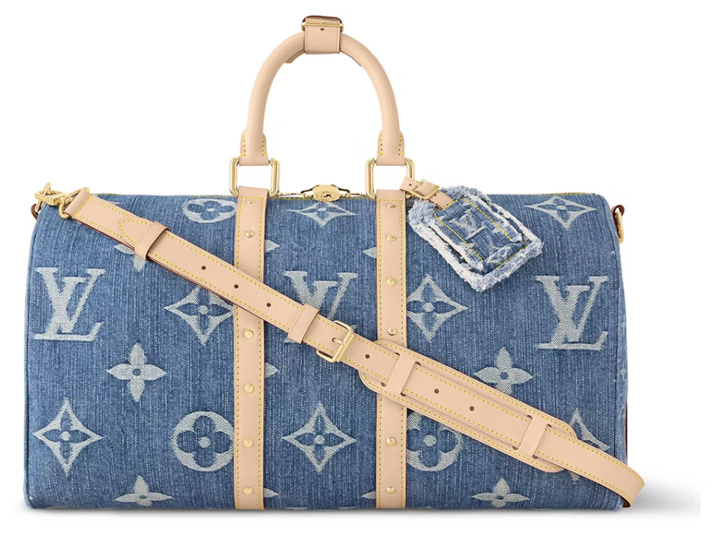 Louis Vuitton Keepall Bandouliere
45 Monogram Denim Blue Beige
