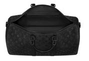 Louis Vuitton Keepall Bandouliere 50 , noir , vue de l'intérieurs 
