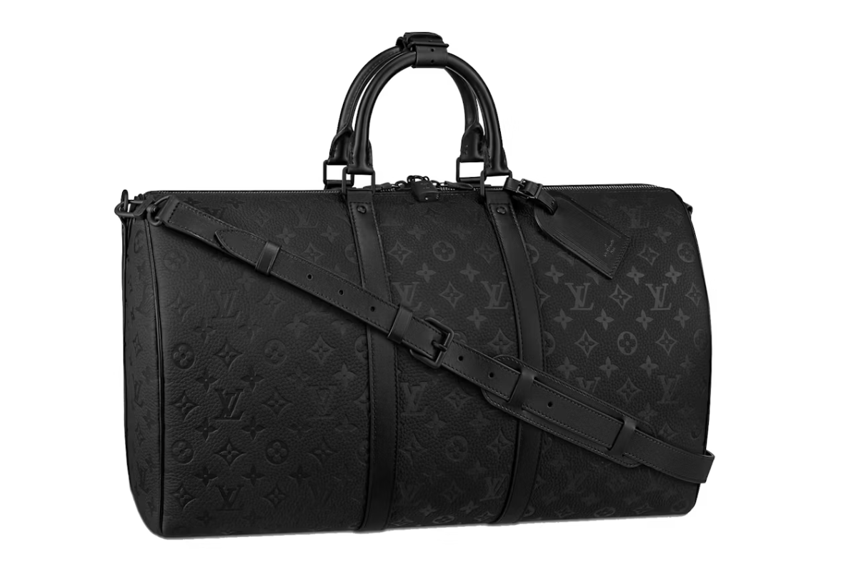 Louis Vuitton Keepall Bandouliere 50 , noir , vue de dos