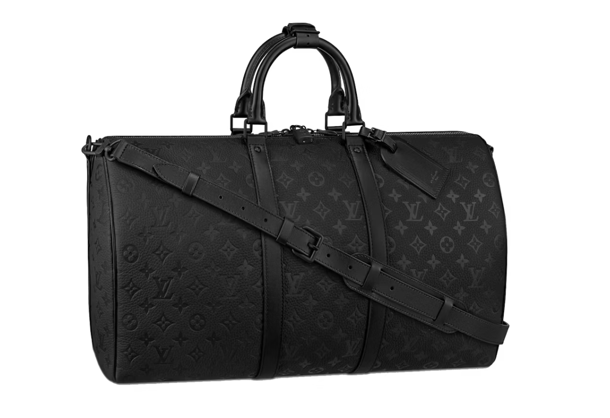 Louis Vuitton Keepall Bandouliere 50 , noir , vue de dos