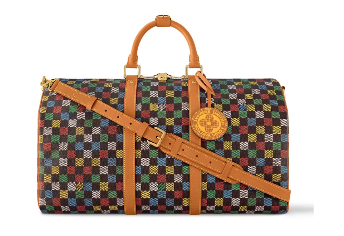 Louis Vuitton Keepall Bandouliere 50 LV Vers Damier Ebene Multicolor