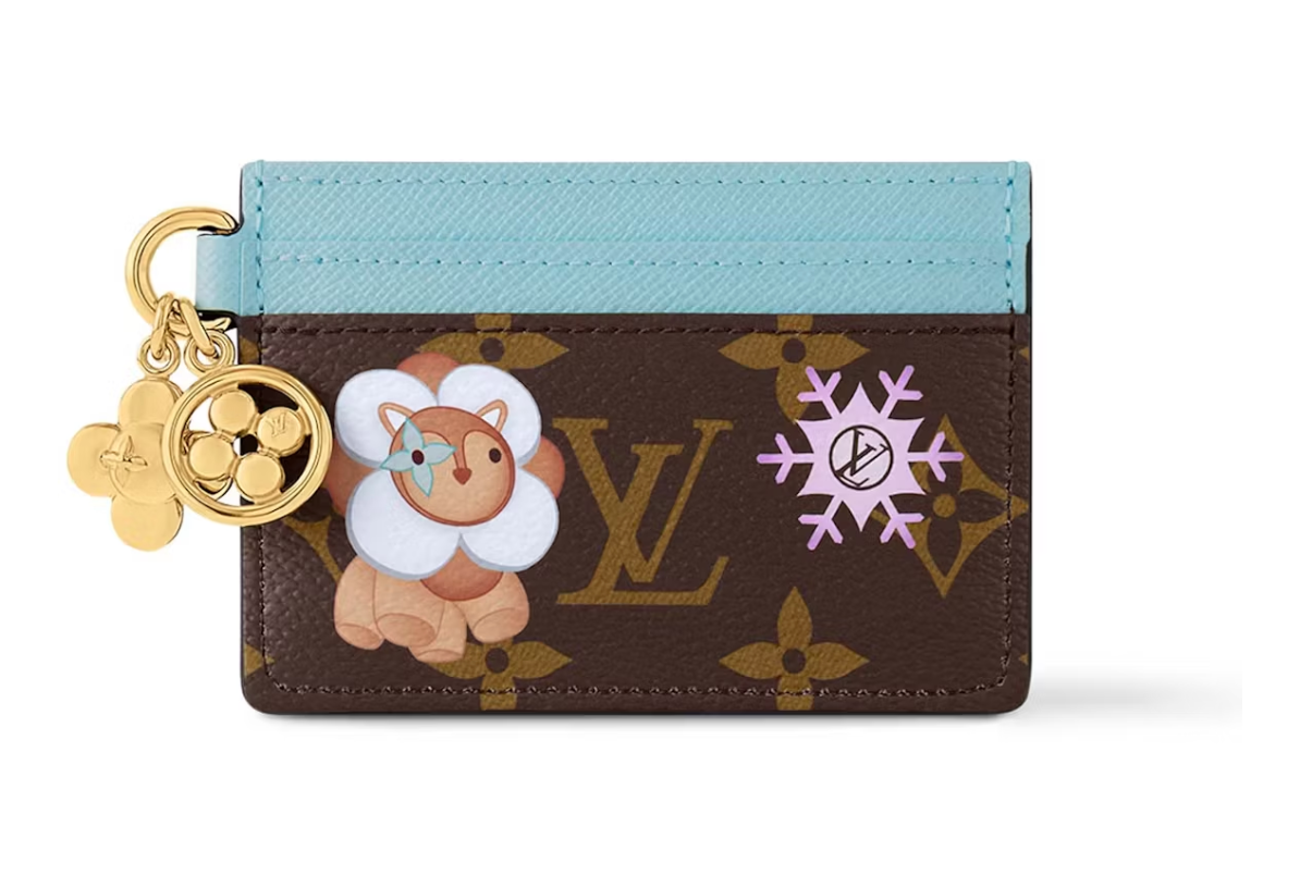 Louis Vuitton LV Charms Card Holder Monogram/Azur Frost