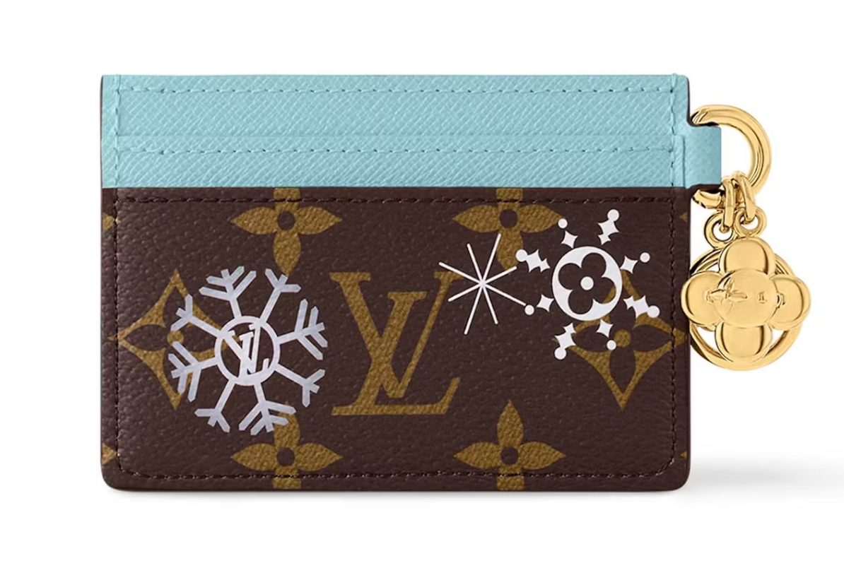 Louis Vuitton LV Charms Card Holder Monogram/Azur Frost
