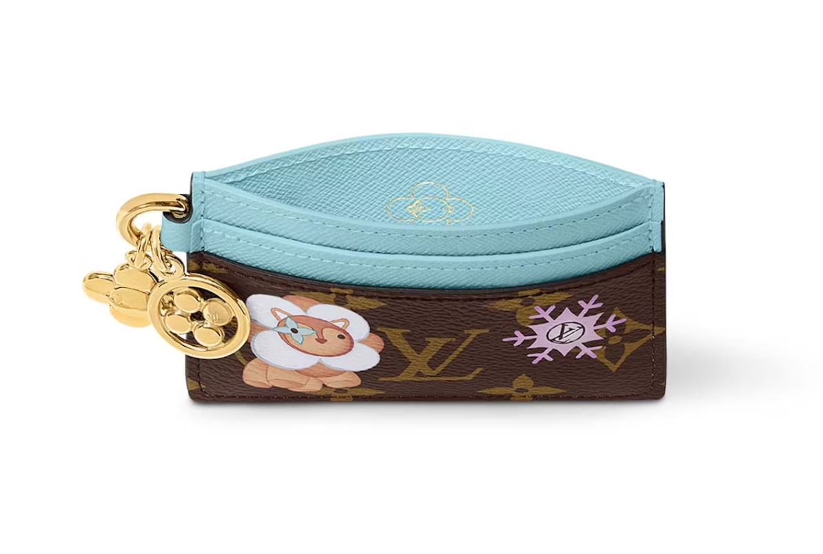 Louis Vuitton LV Charms Card Holder Monogram/Azur Frost