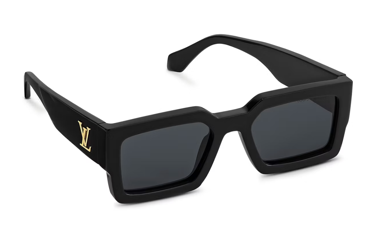 W) noir dorée lunette de soleil