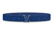 CEINTURE Louis Vuitton LV Initiales Reversible Belt , bleu