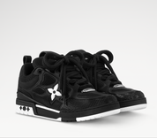 Louis Vuitton LV Skate Sneaker Black White, sneaker de luxe Louis Vuitton noire et blanche inspirée du skate avec matériaux premium et finitions haut de gamme.
