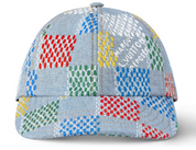 Louis Vuitton LV Vers Damier Cap Denim Blue couture multicolor vert jaune bleu rouge