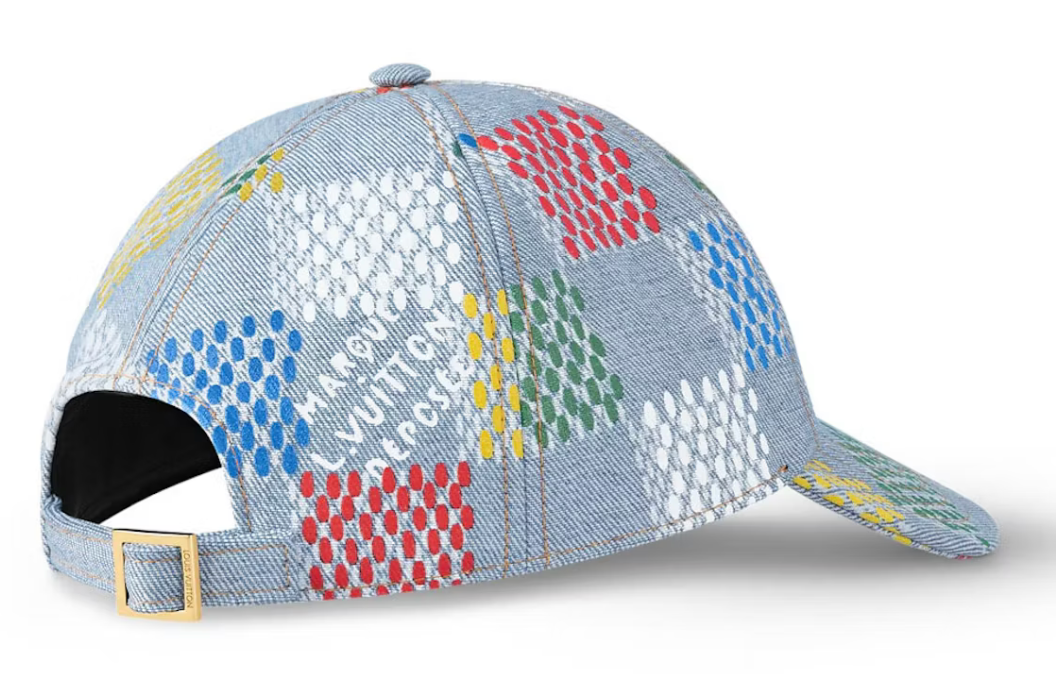 Louis Vuitton LV Vers Damier Cap Denim Blue casquette multicolore 