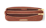 Louis Vuitton Liv Pochette Cognac zip ouverture intérieur